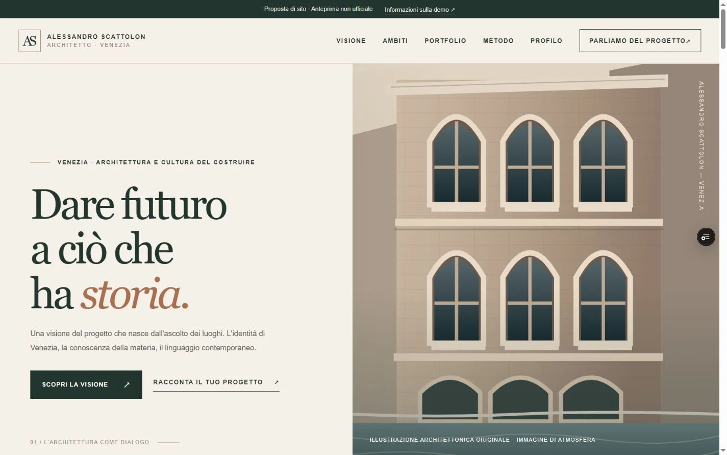 Anteprima del sito Alessandro Scattolon